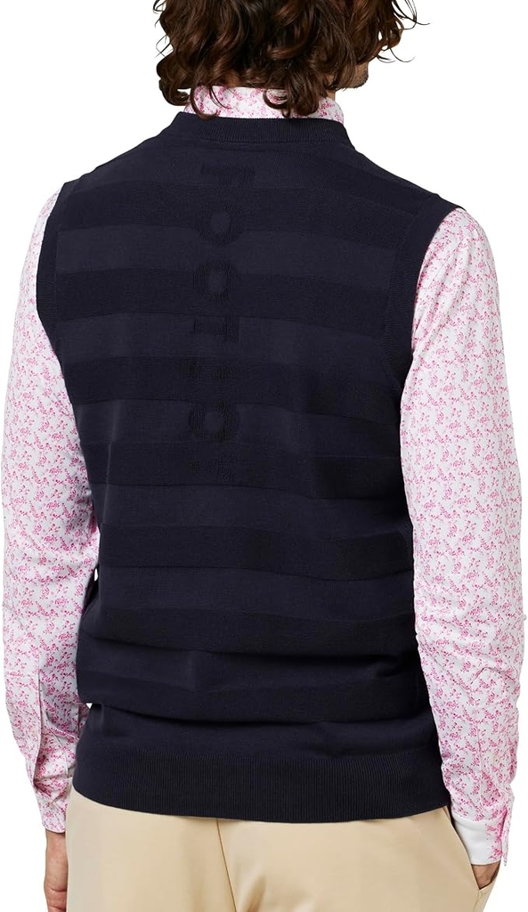 Áo Vest FOOTJOY Chính Hãng - Áo gile len golf nam cổ tròn - Màu navy | JapanSport FJ-F25-M05