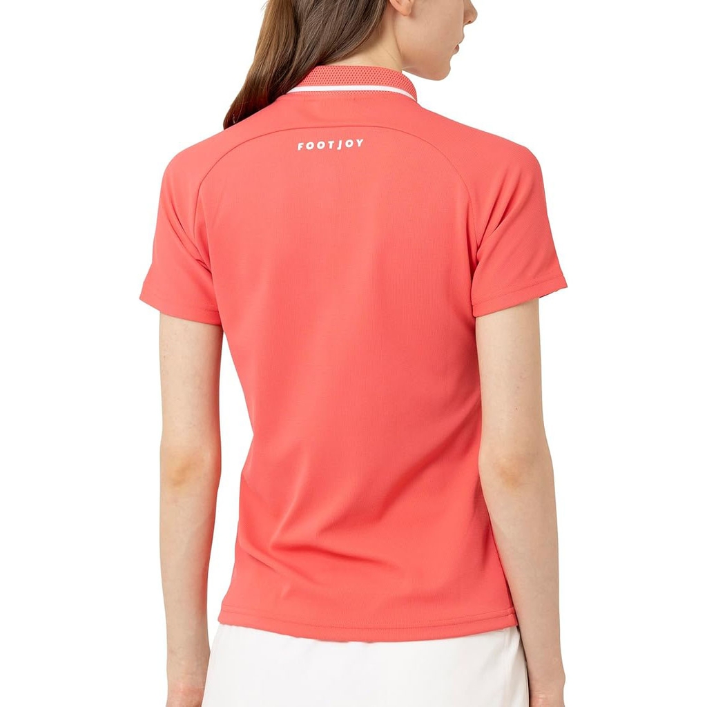 Áo Golf Polo FootJoy Nữ Chính Hãng - Golf Point Collar Short Sleeve Polo - Màu Hồng | Japansport 34792-FJW-S25-S02