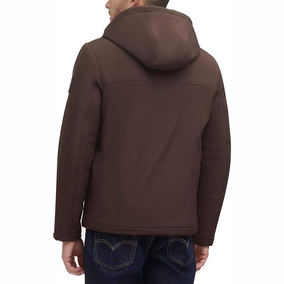 Áo Khoác Levi's Chính Hãng - Soft Shell Sherpa Hooded Jacket - Màu Nâu | JapanSport LM1RP012-dbr