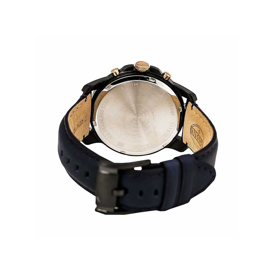 Đồng hồ Fossil Chính hãng - Grant Chronograph Navy Leather Watch 44mm | JapanSport FS5061IE