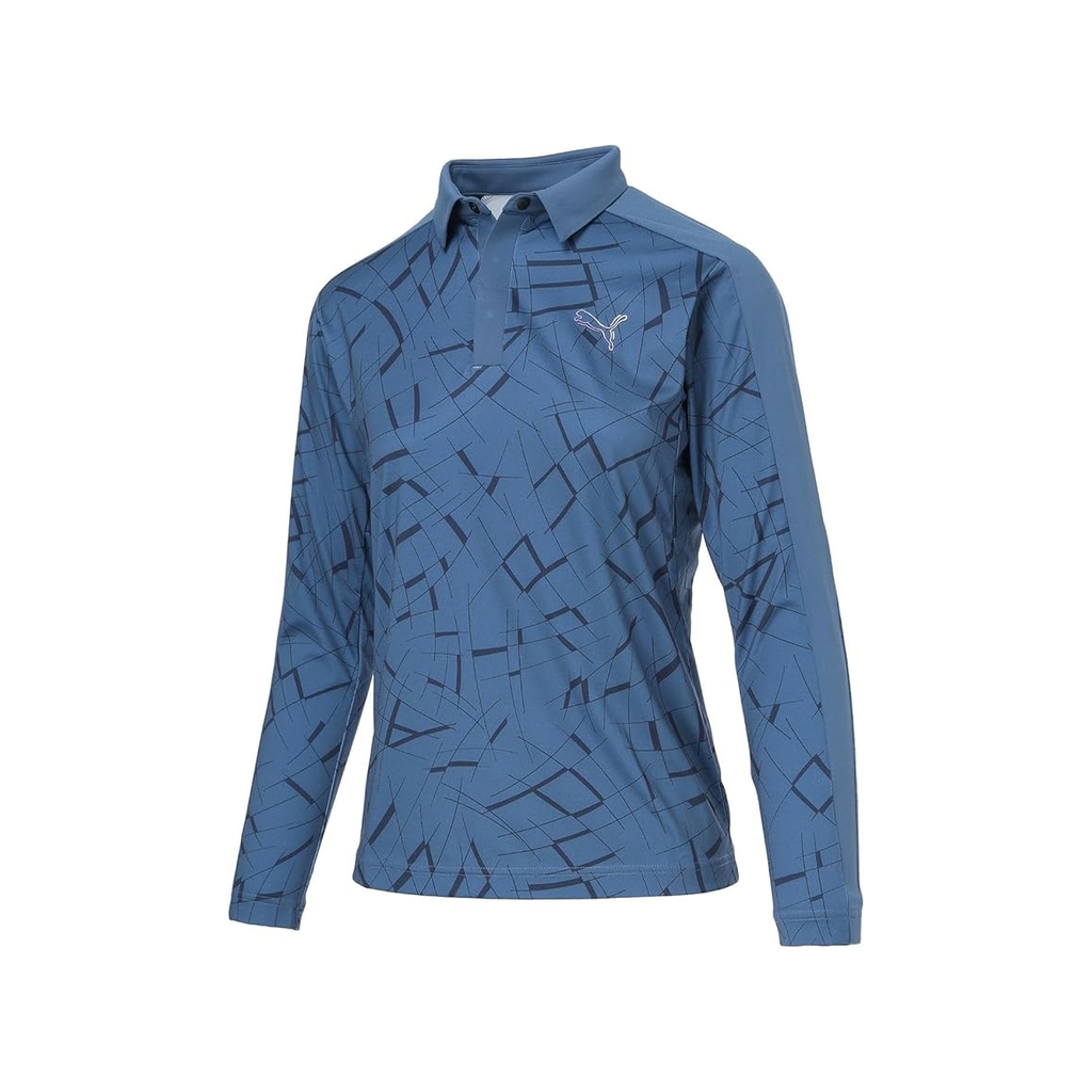 Áo Polo Puma Nữ Chính Hãng - Golf Shadow Cat Polo Shirt - Màu Xanh | JapanSport 635819-02