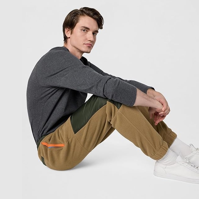 Quần Dài Lacoste Chính hãng - Colorblock Polar Fleece Sweatpants - Màu Nâu | JapanSport XH0227-51-89F