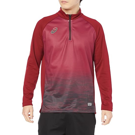 Áo Khoác Asics Chính Hãng - Dry Half Zip Training Jacket - Màu Đỏ | JapanSport 2101A176-600