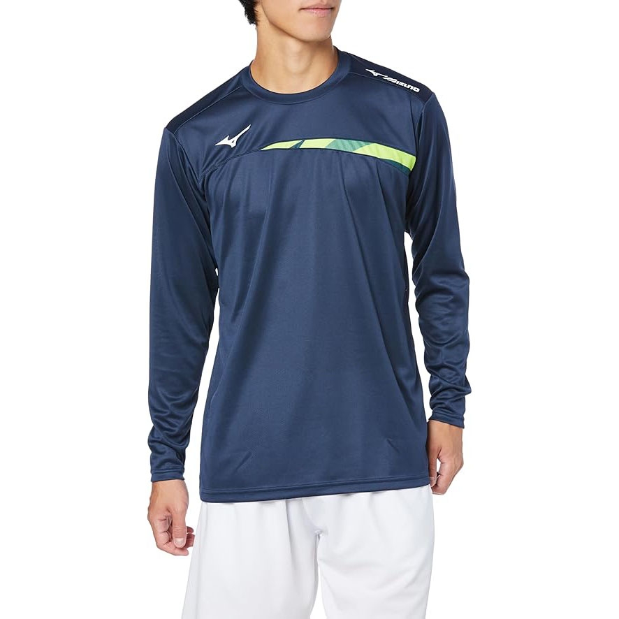 Áo Khoác Mizuno Chính Hãng - Tennis Wear Practice Shirt - Màu Navy | JapanSport 62JAA510-14