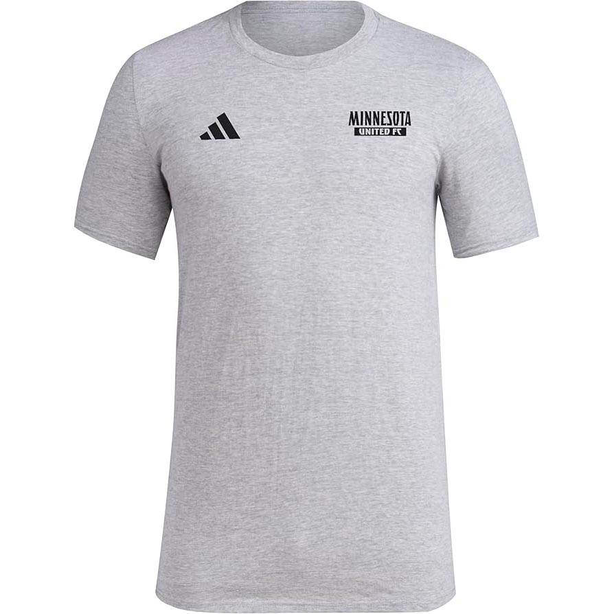 Áo Phông Adidas Nam Chính Hãng - Minnesota United FC Local Warp Pre-Game Short Sleeve T-Shirt - Màu Xám | JapanSport JP2823