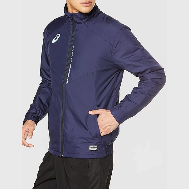 Áo Khoác Asics Chính Hãng - Outerwear & Vests Warmer Jackets - Màu Xanh | JapanSport 2101A147-400