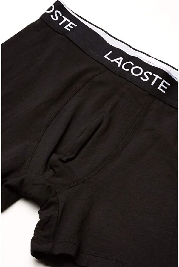 Quần Boxer Lacoste Chính hãng - Casual Classic 3 Pack Cotton Stretch Boxer Briefs - Màu Đen | JapanSport 6H9302-51-031