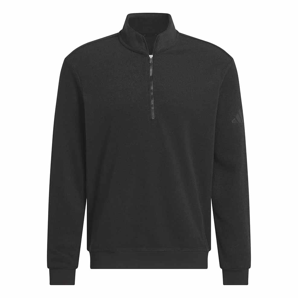 Áo Khoác Adidas Chính Hãng - Half Zip Pile Long Sleeve Golf Jacket - Màu Đen | JapanSport JN9092