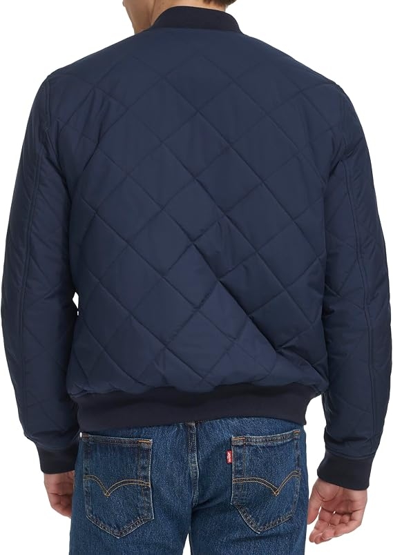 Áo Khoác Levi's Nam Chính Hãng - Men’s Diamond Quilted Bomber Jacket - Màu Navy | JapanSport LM4RP488   NVY