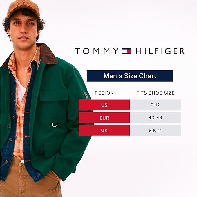 Set 5 đôi tất Tommy Hilfiger Chính Hãng -  5 Pack Cushioned Stretch Athletic Performance - Màu Đen | JapanSport TVM213CR10002