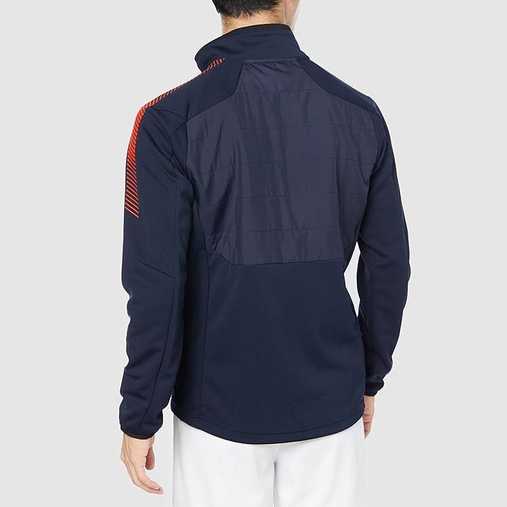 Áo Khoác Asics Chính Hãng - Hybrid Full-Zip Top Outerwear - Màu Navy | JapanSport 2101A190-405