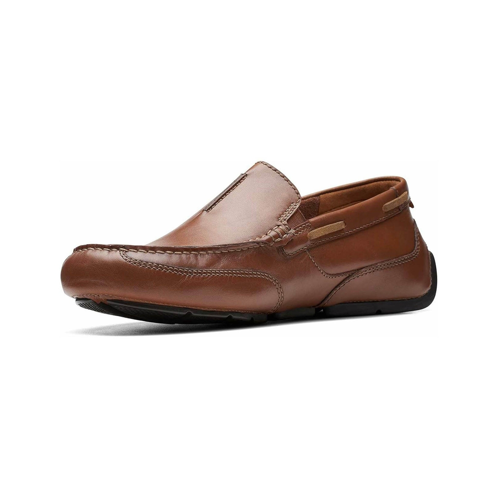 Giày Clark Nam Chính Hãng - Markman Stitching Loafer Shoe - Màu Nâu | JapanSport 261-71568