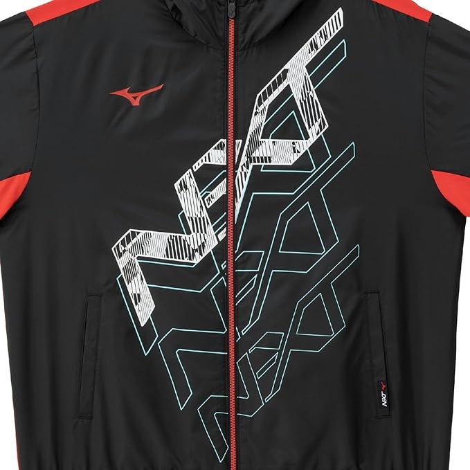Áo Khoác Mizuno Chính Hãng - Training Wear Windbreaker Jacket Water-Repellent Jersey - Màu Đen | JapanSport 32JEC220-09