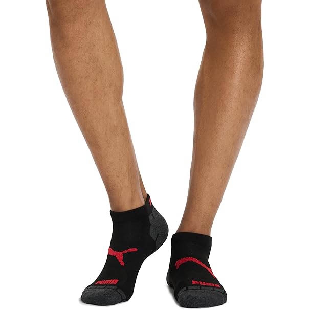Set Tất Puma Chính hãng - 8-Pack Low-Top Running Socks - Màu Đen/Xám | JapanSport P114180AZ-012