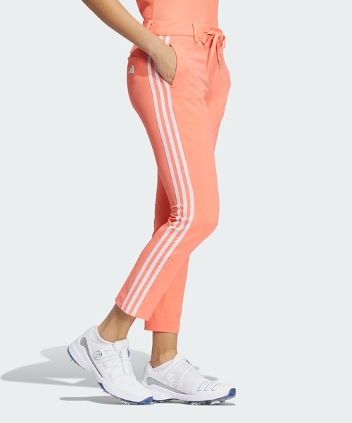 Quần Adidas Nữ Chính Hãng - Golf EX Stretch Active Three Stripes Ankle Pants - Màu Cam | JapanSport HS7002