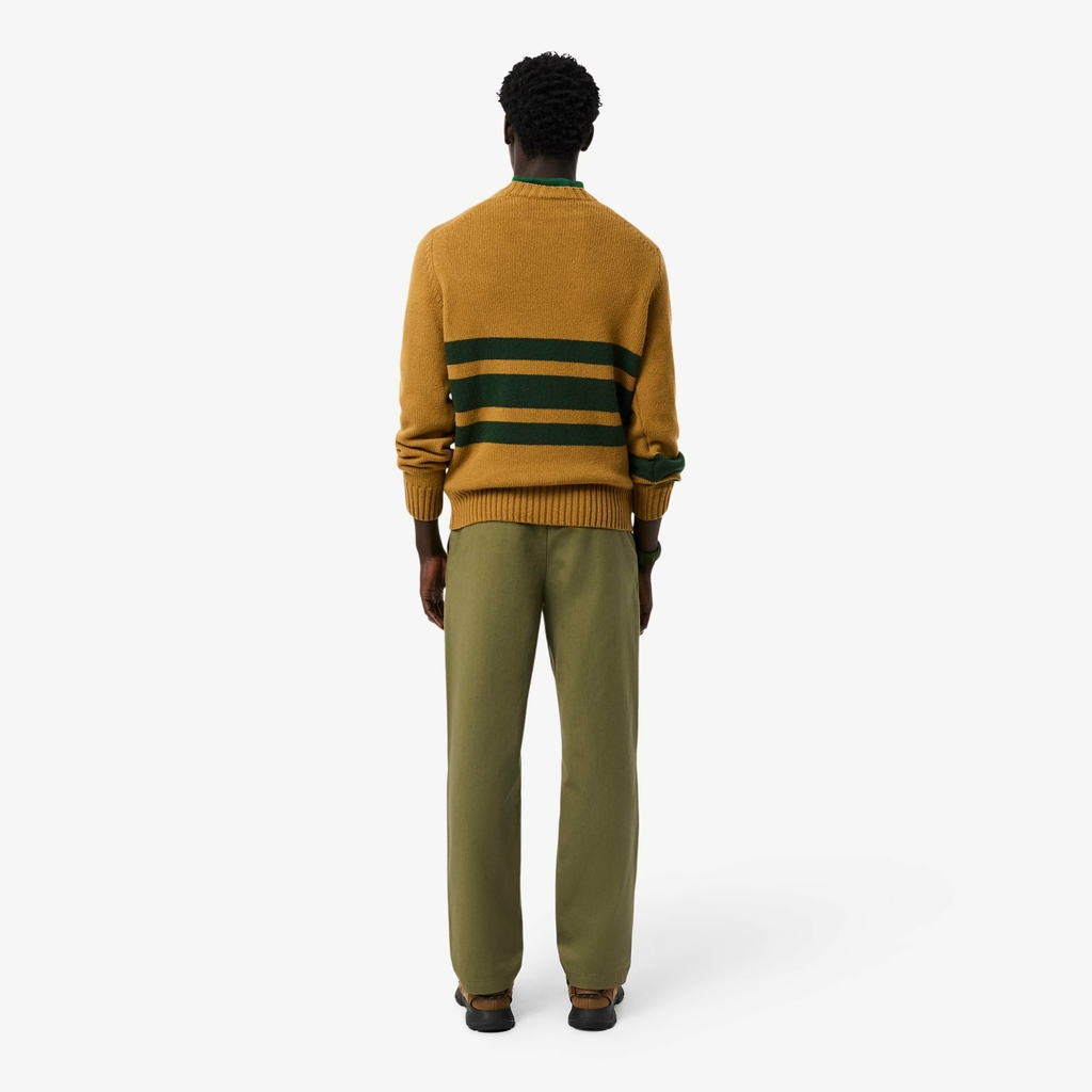 Quần dài Lacoste Chính hãng - Regular Fit Cotton Chino Pants - Màu Olive | JapanSport XH0062-51-E9F