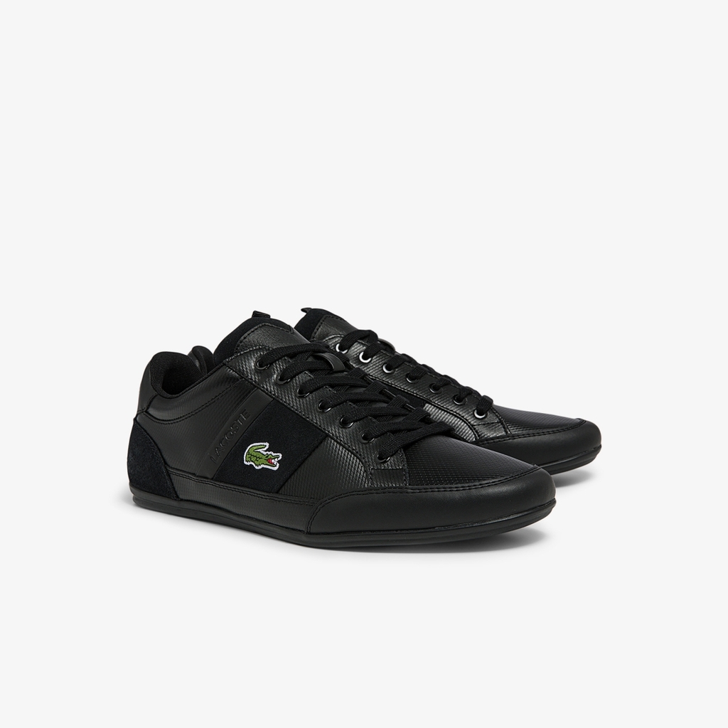 Giày Lacoste Chính hãng - Chaymon BL Leather and Synthetic Tonal Trainers - Màu đen | JapanSport 7-43CMA0035-02H