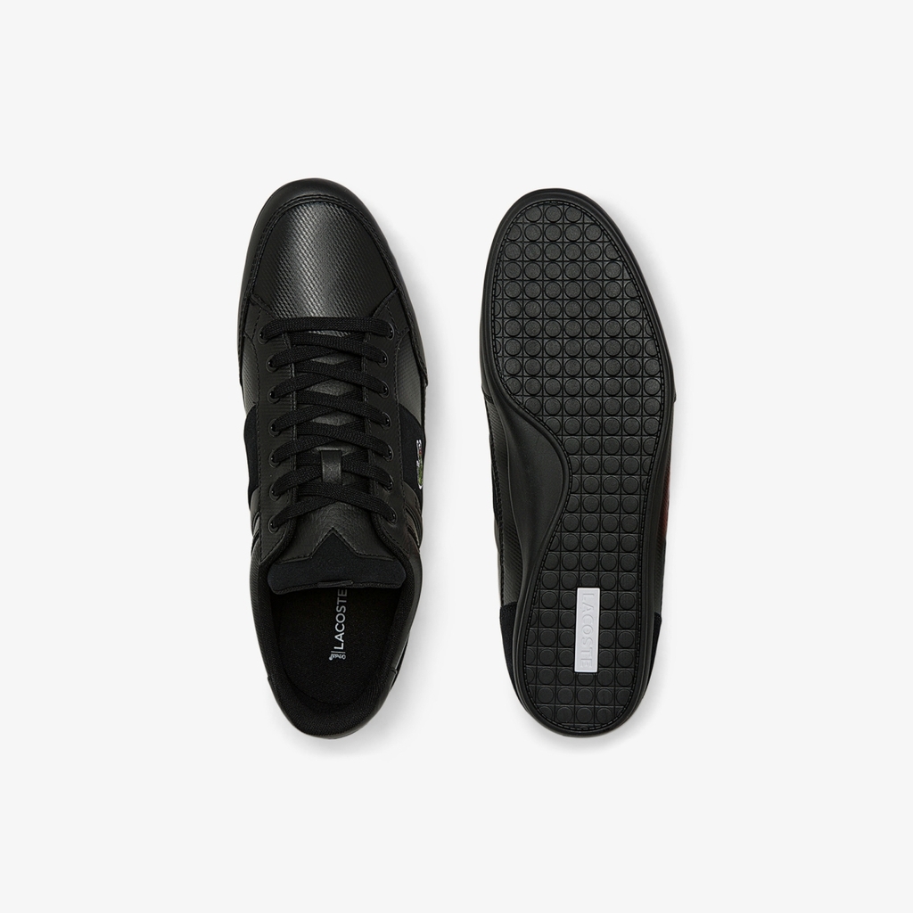 Giày Lacoste Chính hãng - Chaymon BL Leather and Synthetic Tonal Trainers - Màu đen | JapanSport 7-43CMA0035-02H