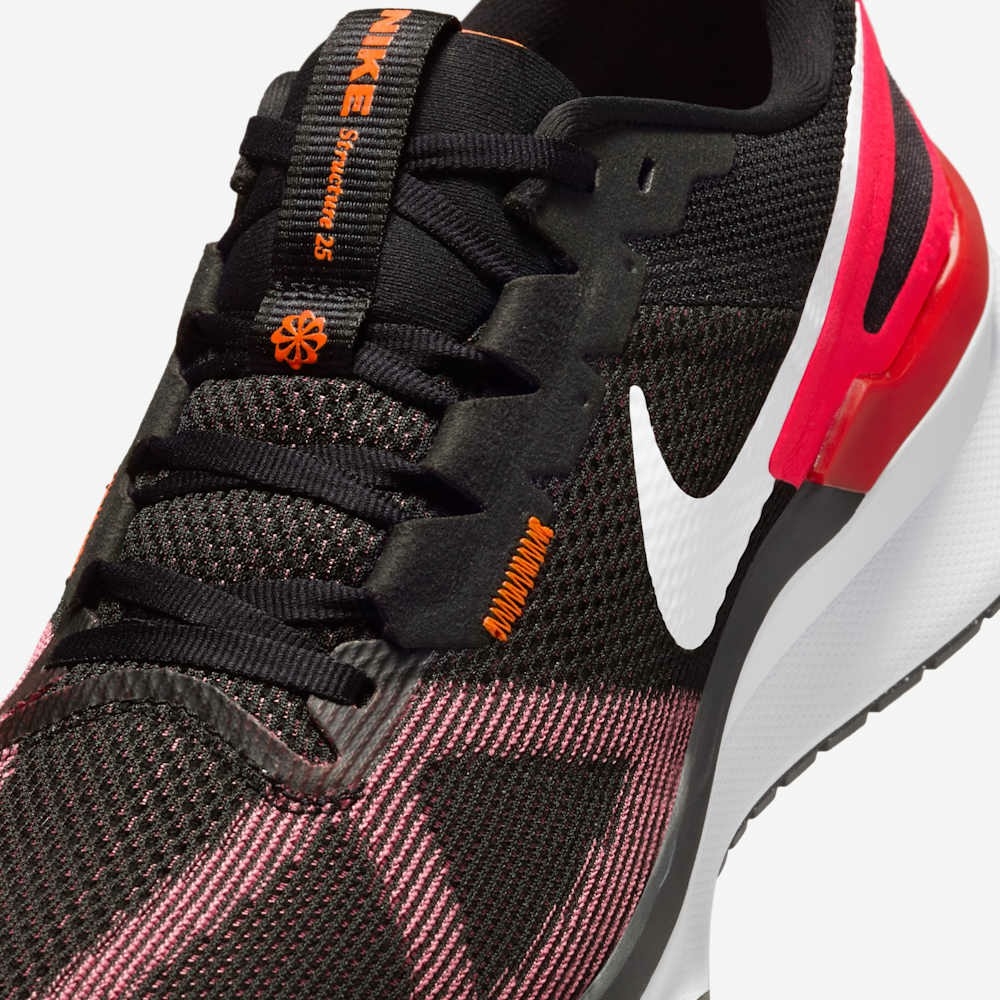 Giày Nike Nam Chính Hãng - Air Zoom Structure 25 - Màu Đen Đỏ | JapanSport DJ7883-014
