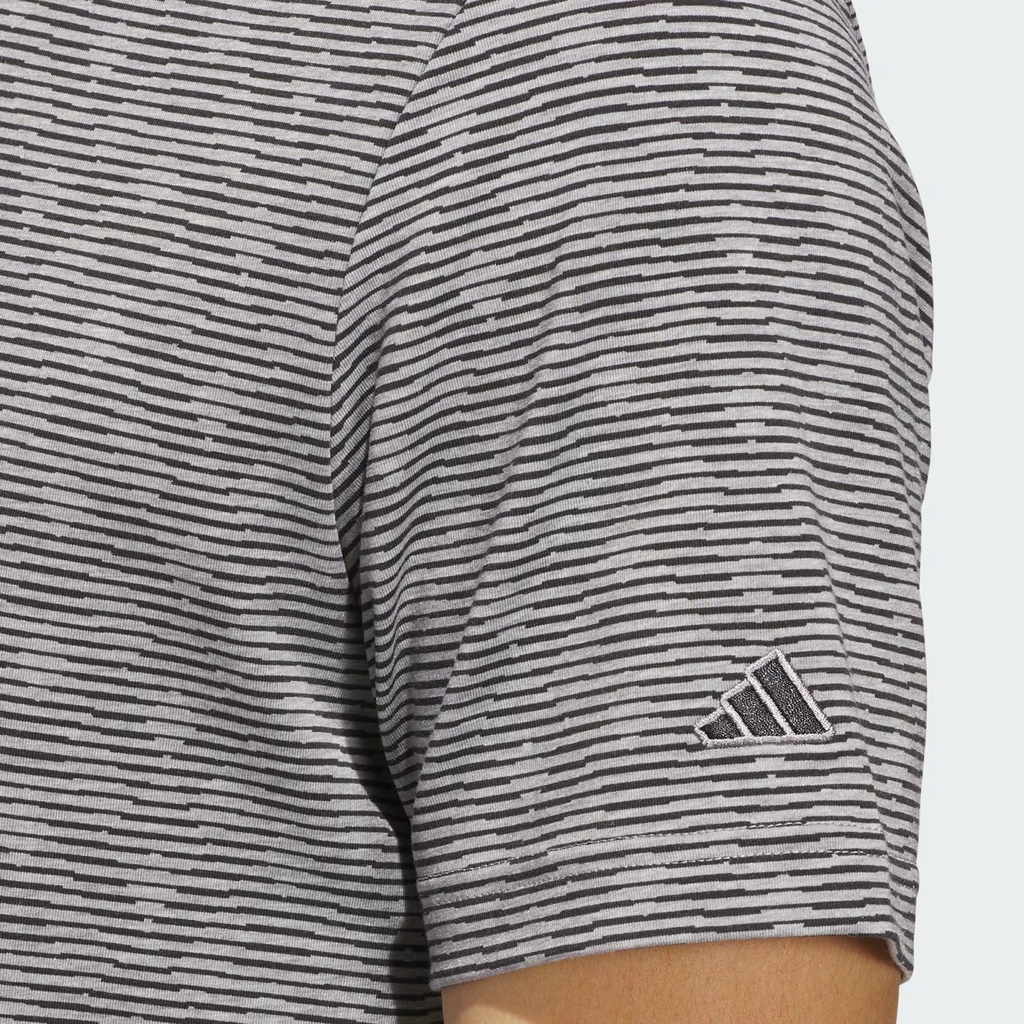Áo Polo Adidas Nam Chính Hãng - Go-To Printed Stripe Polo Shirt - Màu Xám | JapanSport JF4932
