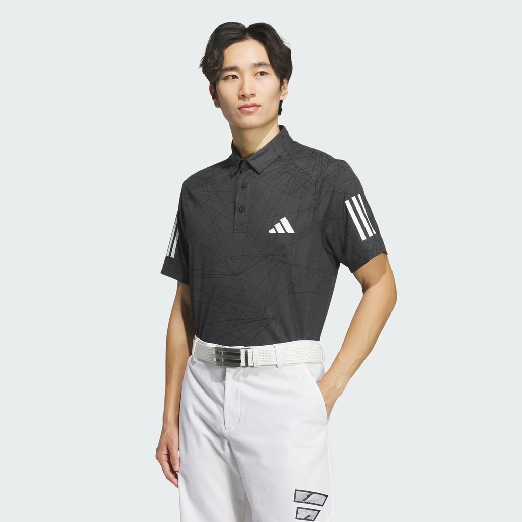 Áo Polo Adidas Chính Hãng - Raybeam Print Dry Short Sleeve - Màu Đen | JapanSport IN6600