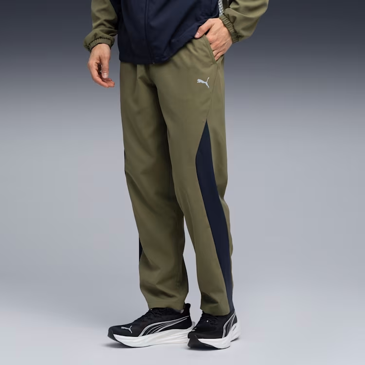 Quần Puma Nam Chính hãng - Training Cross Woven Pants - Olive | JapanSport 528934-33
