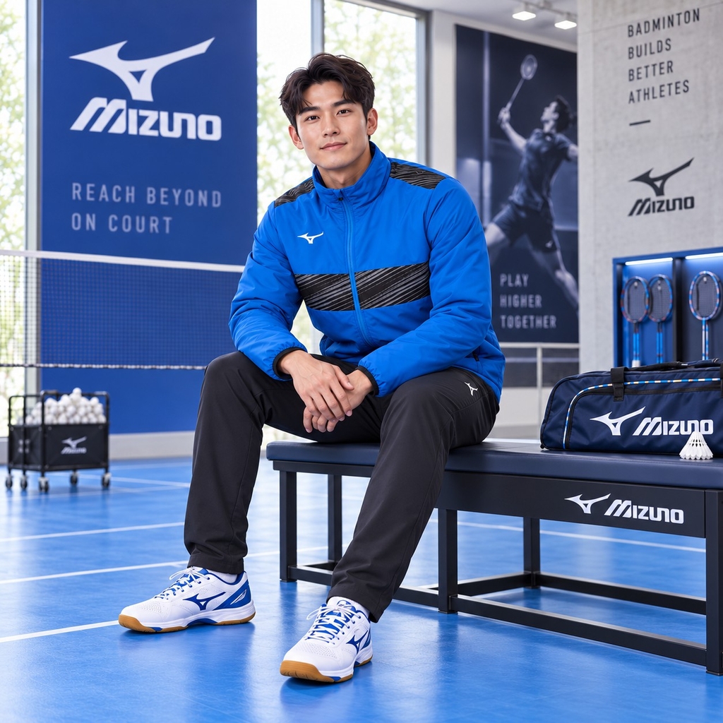 Áo Khoác Mizuno Chính Hãng - Padded warmer jacket - Màu Xanh | JapanSport  P2MEB590-25