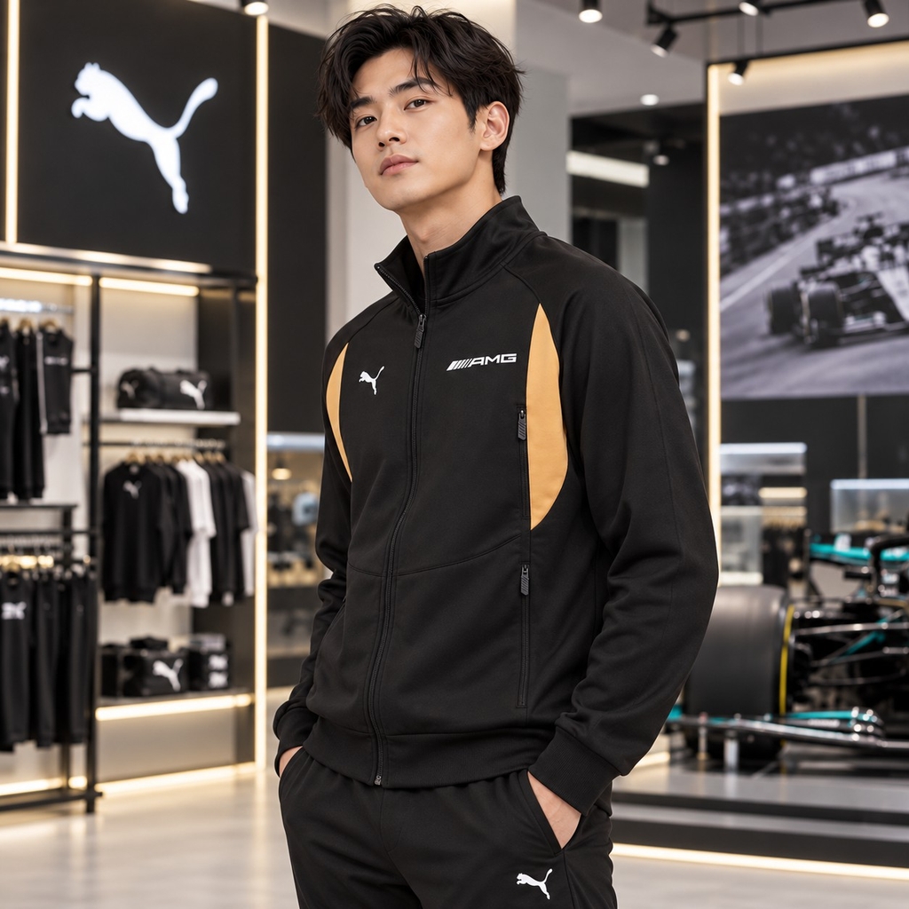 Áo Khoác Puma Chính Hãng - Mercedes-AMG Motorsport- Màu Đen | JapanSport 627421-05