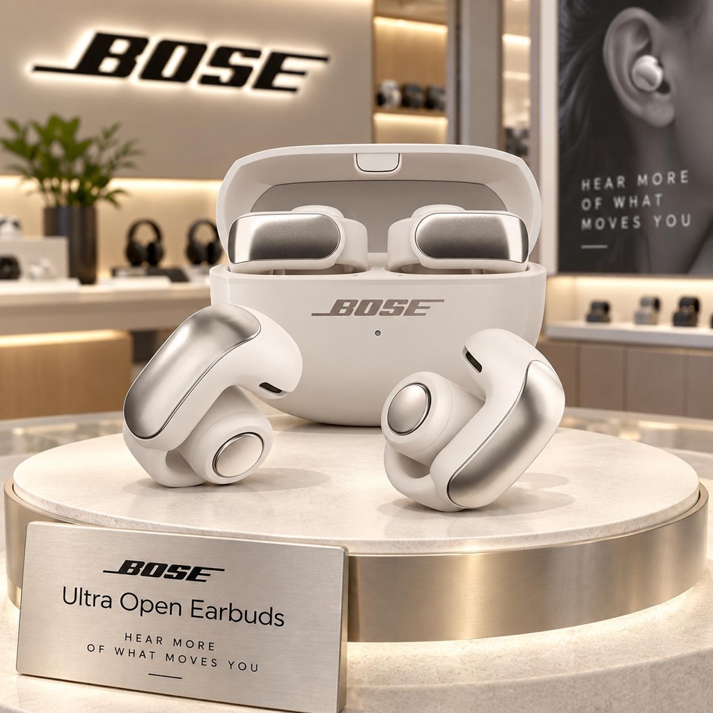Tai nghe Bose chính hãng - Bose Ultra Open Earbuds - Màu trắng | JapanSport