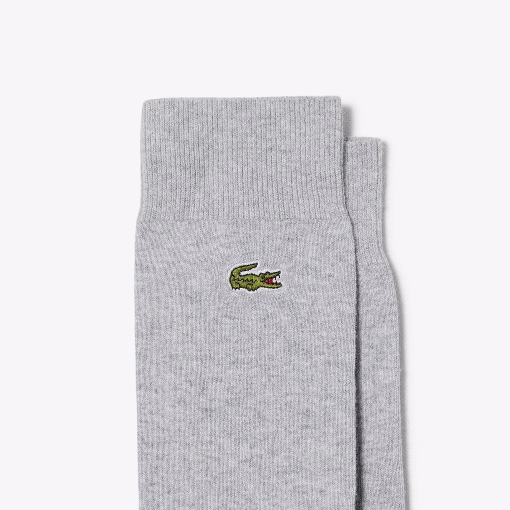 Set Tất Lacoste Chính Hãng - Unisex 2-Pack Long Socks -Màu Xám | JapanSport RA3147-51-P5V