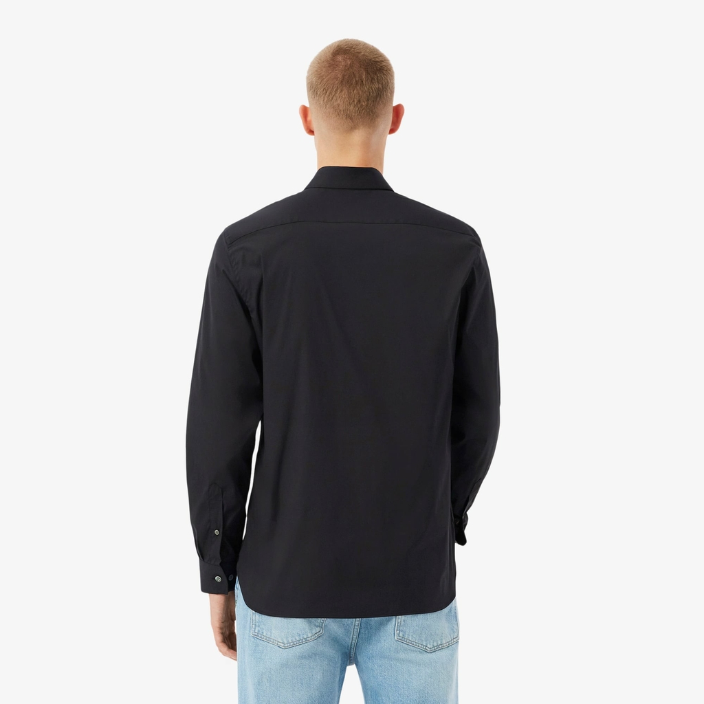 Áo Sơ Mi Lacoste Chính Hãng - Stretch Button Down - Màu Đen | JapanSport  CH5253-51-031