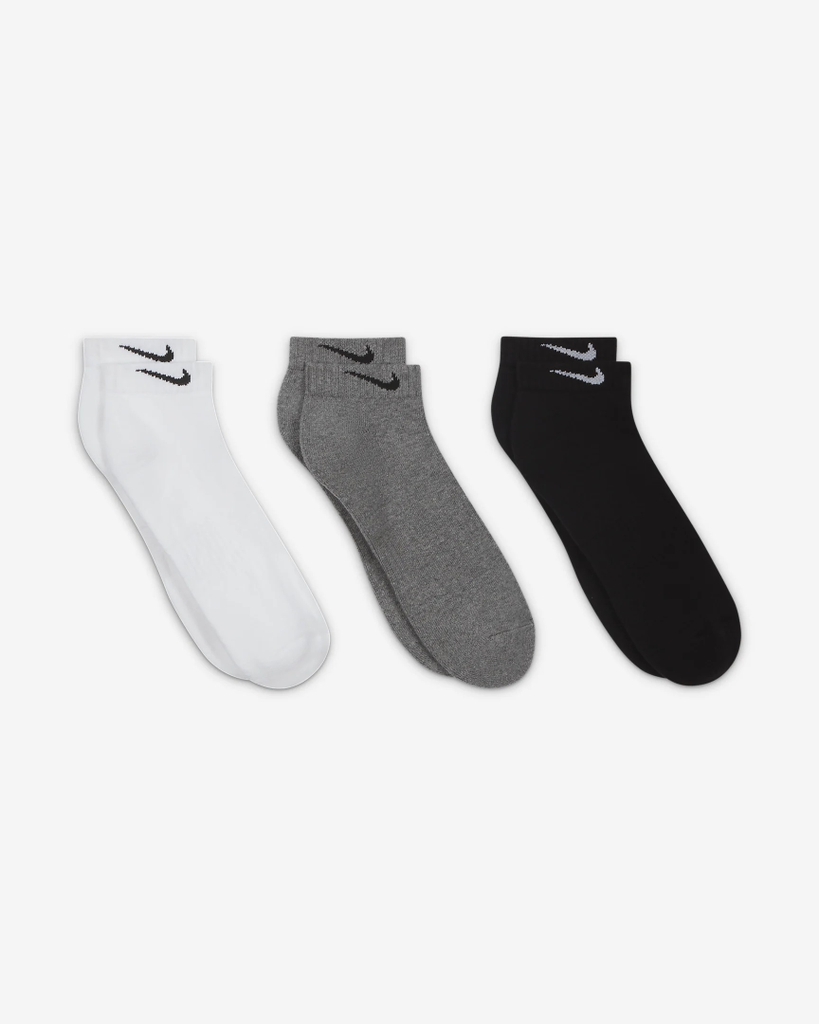 Tất Nike Chính Hãng - Everyday Cushioned - Đen/Trắng/Xám | JapanSport SX7670-964