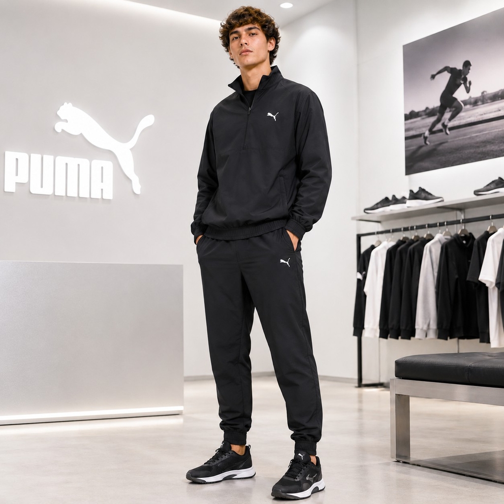 Bộ thể thao Puma Nam Chính Hãng - Men's Training Wear Set  - Màu Đen | JapanSport 684185-01
