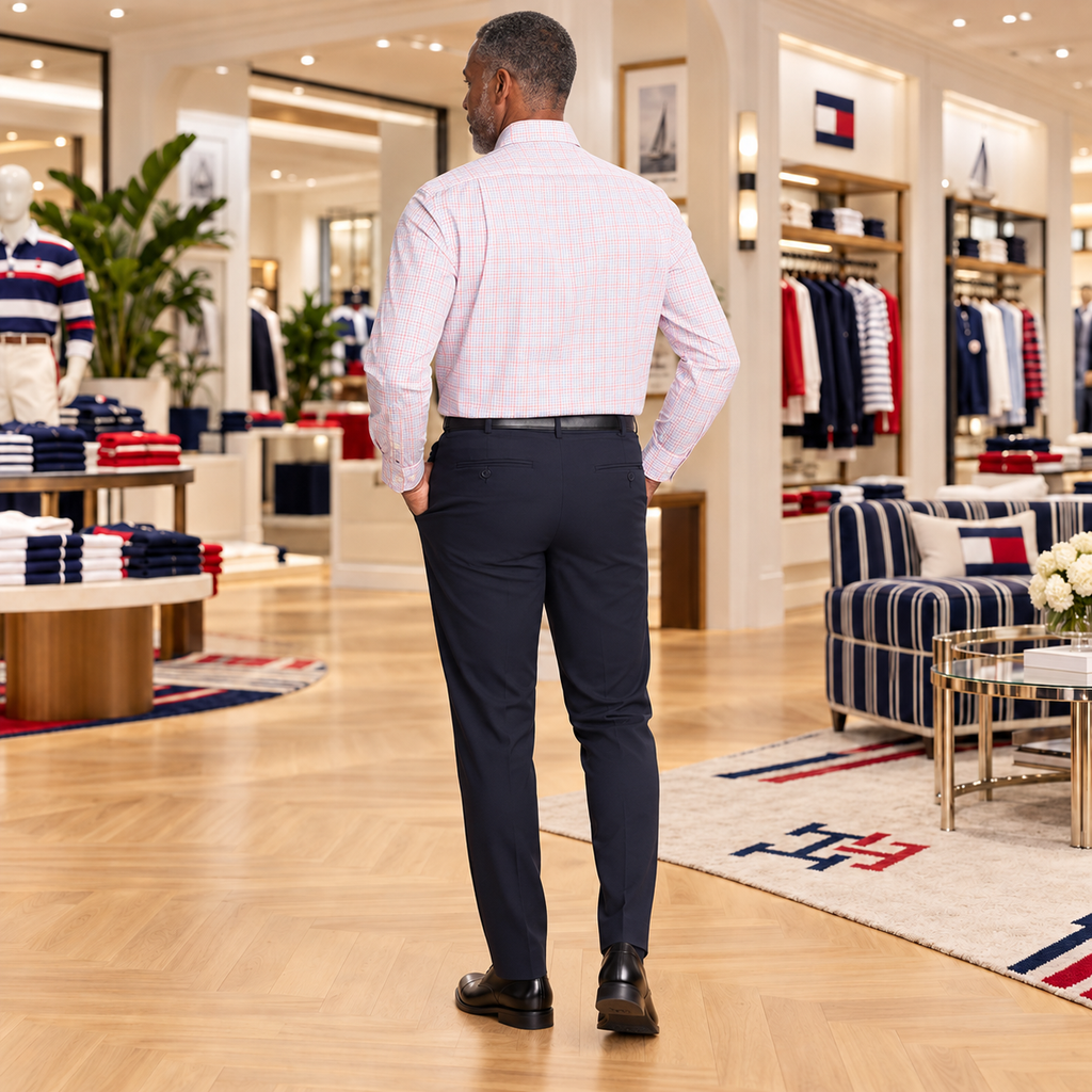 Áo sơ mi Tommy Hilfiger Chính hãng - Essentials Men's Regular Fit Formal Shirt - Màu Hồng | JapanSport 24N2236690