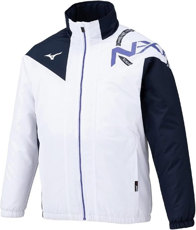Áo Khoác Mizuno Chính Hãng - N-XT Padded Breath Thermo Jacket - Màu Trắng | JapanSport 32JEC750-01