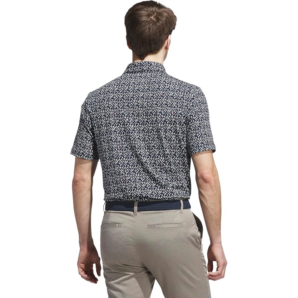 Áo Polo Adidas Chính Hãng - Ultimate365 Micro Argyle - Màu Đen | JapanSport KC0500