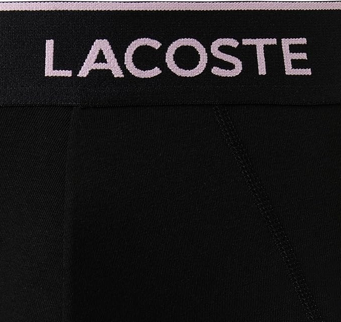 Quần Lót Lacoste Chính hãng - 3-Pack Mens Cotton Stretch Essentials BriefsBriefs - Màu Xanh/Trắng/Hồng | JapanSport 8H9541-51-OIT