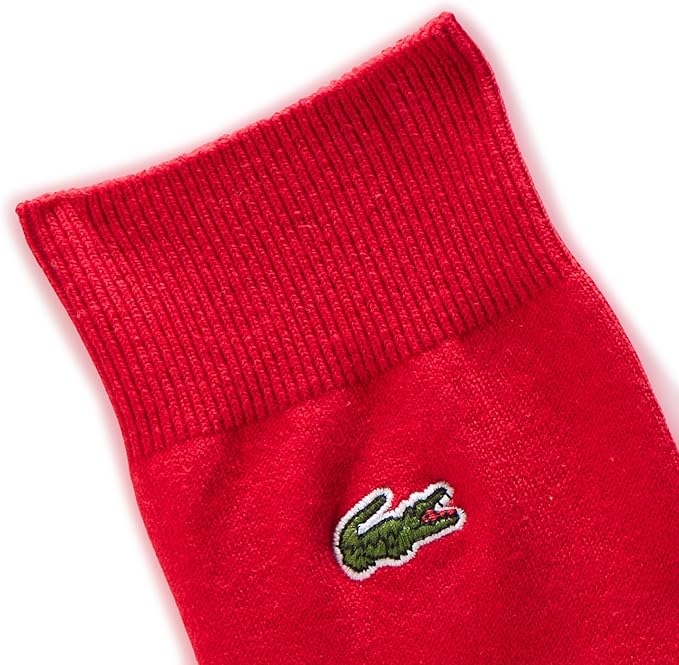 Set Tất Lacoste Chính Hãng - Unisex 3-Pack Long Socks -Màu Xanh/Trắng/Đỏ | JapanSport RA8142-51-7TI