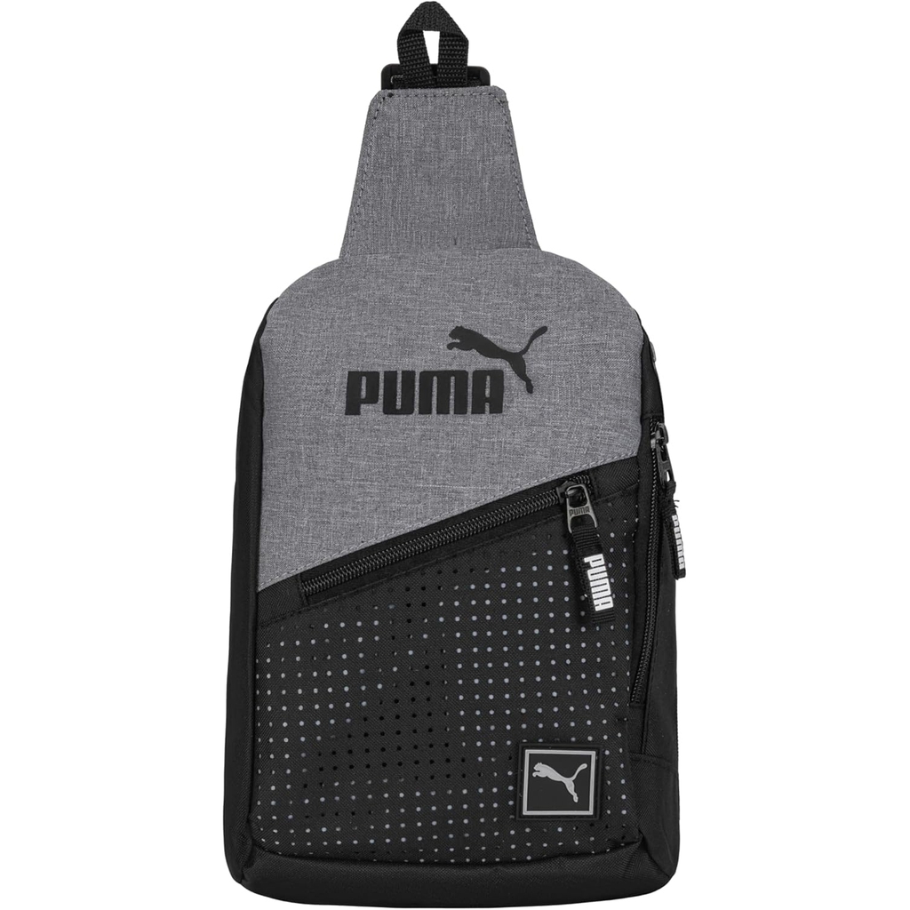 Túi Puma Chính Hãng -  EVERCAT SIDEWALL SLING BACKPACK - Màu Xám Đen | JapanSport PV1871-920