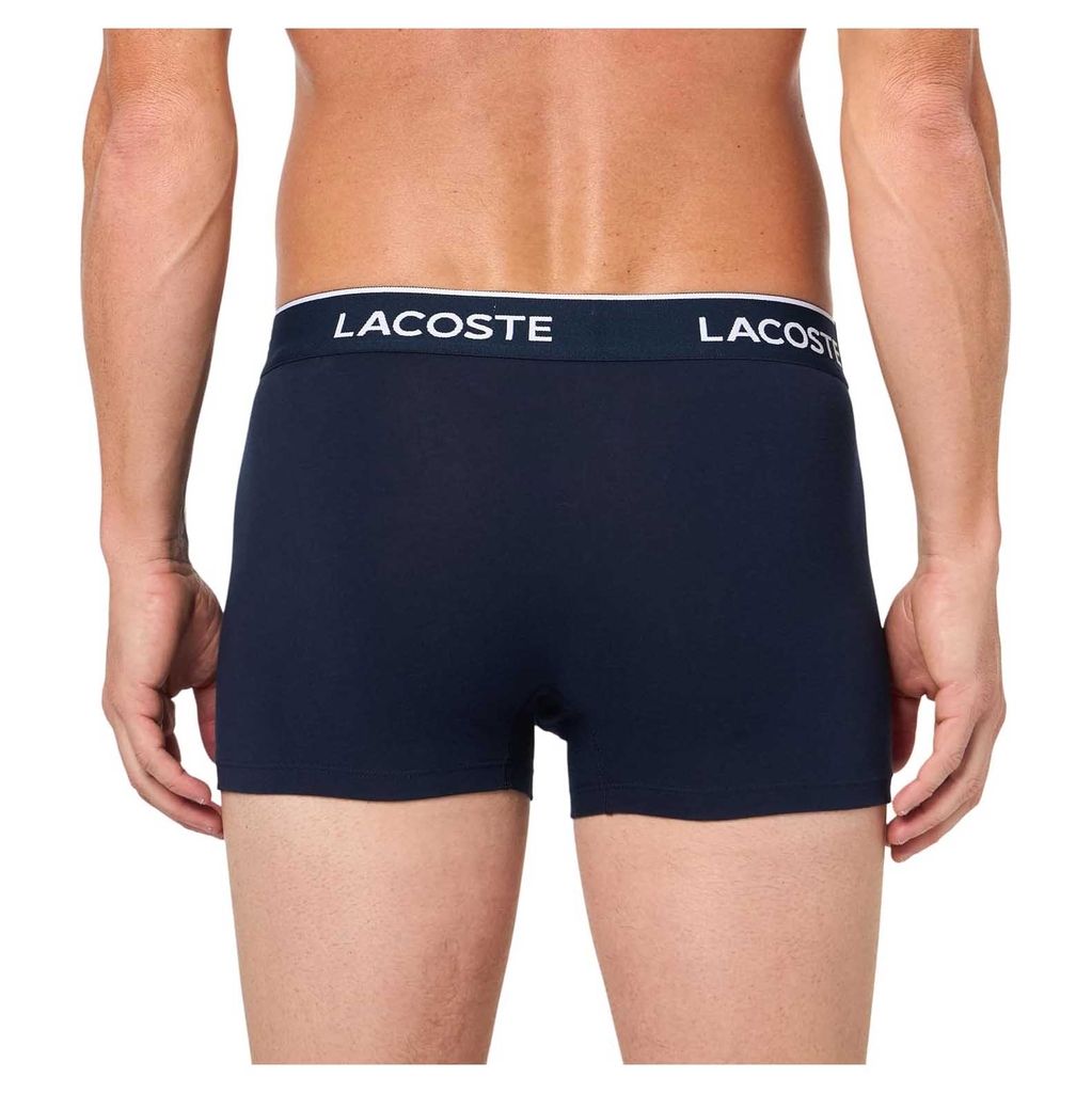 Set 5 quần Boxer Lacoste Chính hãng - Cotton Stretch Essentials Trunks - 3 màu | JapanSport 6H7982-51-6IH