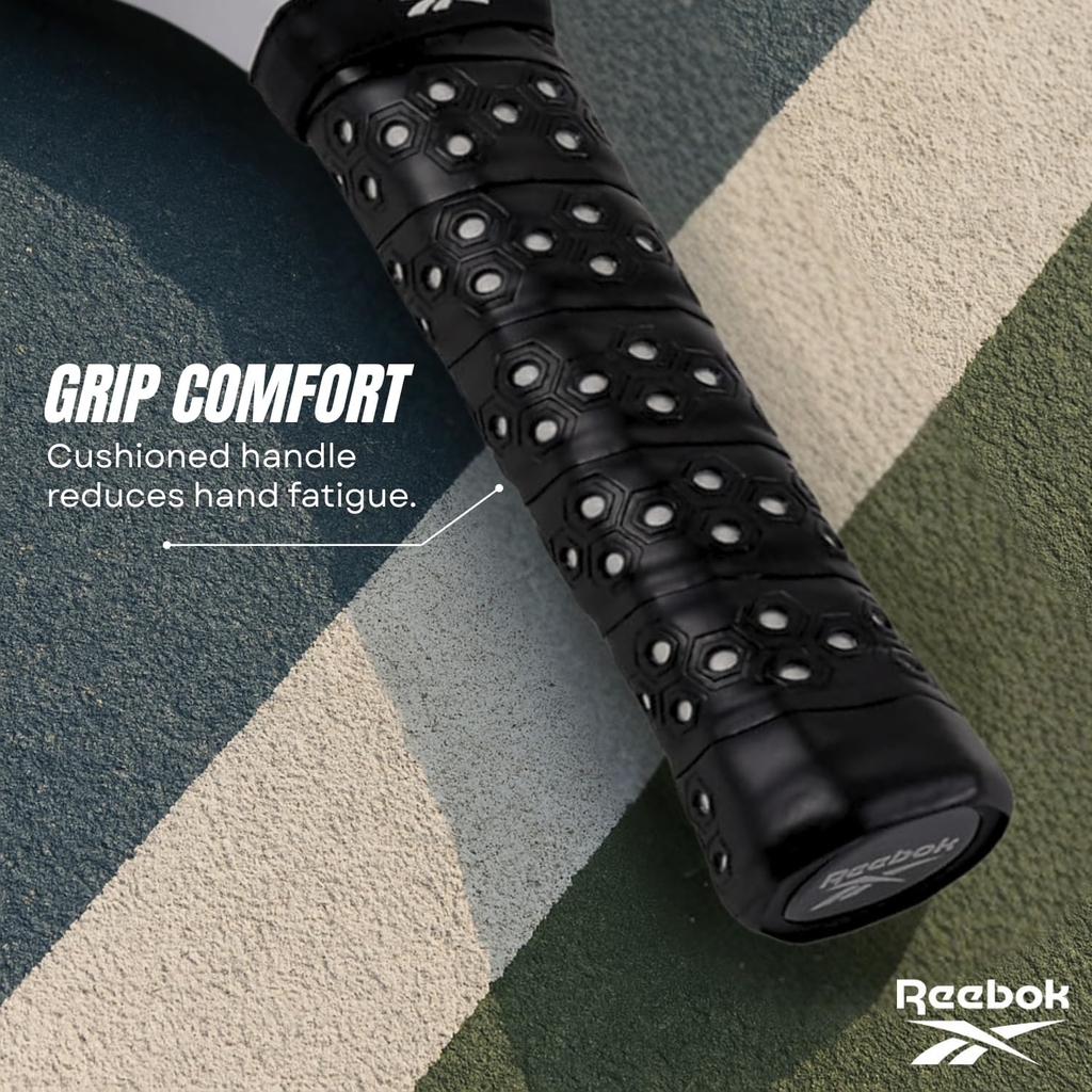 Vợt Reebok chính hãng | Pro Geo Elongated Paddle Carbon Fiber - Màu Đen | JapanSport