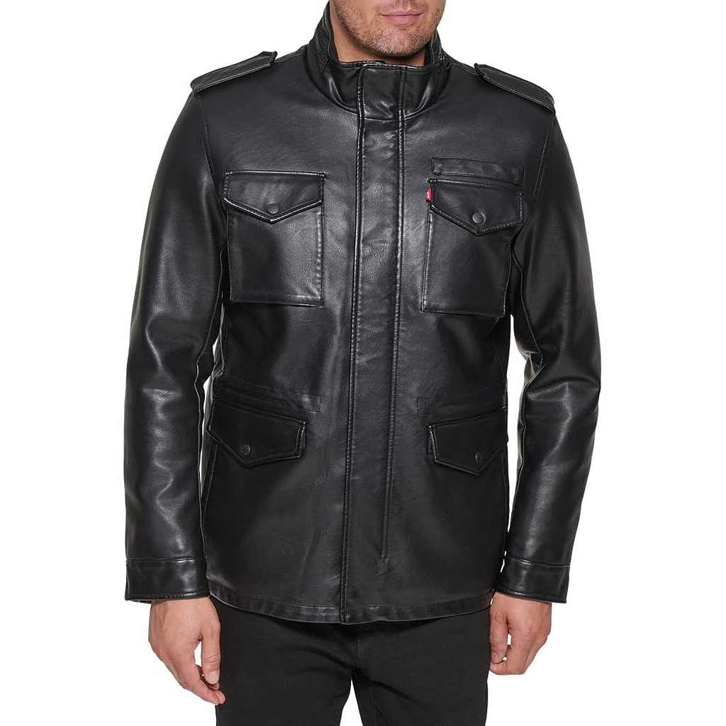 Áo Khoác da Levi's Chính Hãng - Men's 4-Pocket Field Jacket - Màu Đen | JapanSport LM1RU920-blk