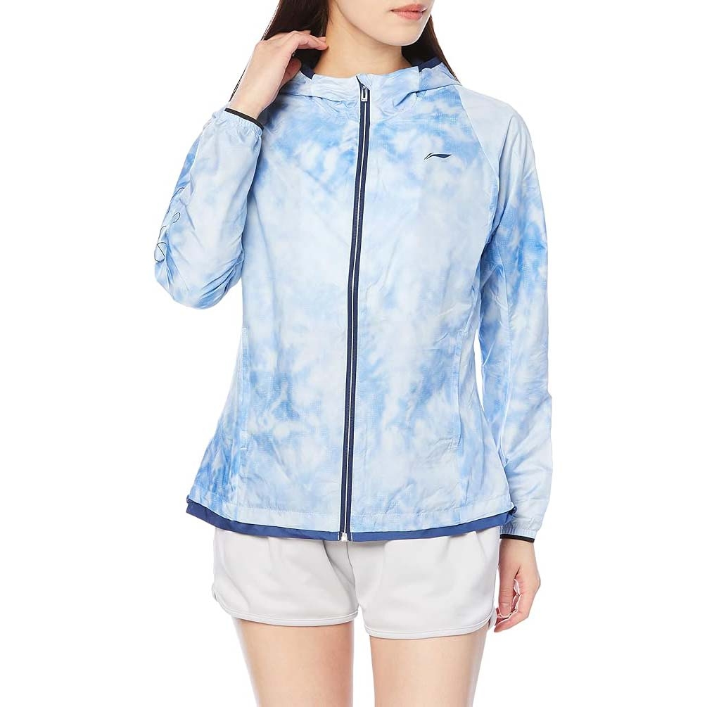 Áo Khoác LI-NING Nữ Chính Hãng - Rinin Women's Warm-Up Jacket - Màu Xanh | JapanSport AFDN178-3