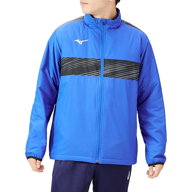 Áo Khoác Mizuno Chính Hãng - Warmer shirt  - Màu Xanh | JapanSport P2ME2590-25