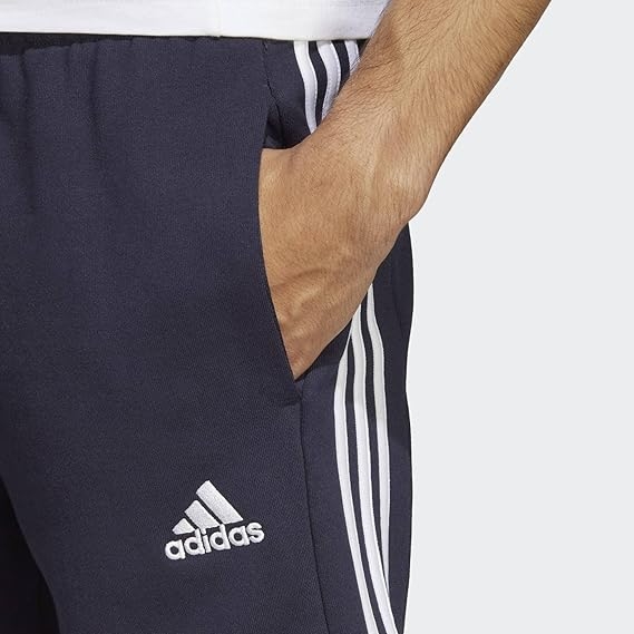 Quần Short Adidas Chính Hãng -  Quần short vải thun da cá 3 Sọc Essentials - Màu Navy | JapanSport GK9598