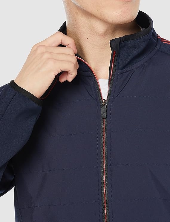Áo Khoác Asics Chính Hãng - Hybrid Full-Zip Top Outerwear - Màu Navy | JapanSport 2101A190-405