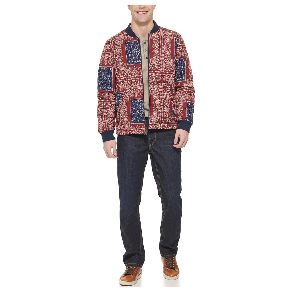 Áo Khoác Levi's Chính Hãng - Quilted Open Bottom Bomber - Màu đỏ  | JapanSport LM2RP282-vnt