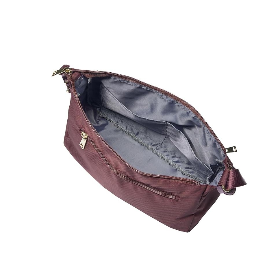 Túi le coq sportif Chính Hãng - Women's Mulsan Deodorizing Antibacterial Nylon Shoulder Bag - Màu Đỏ Đô | JapanSport 36397