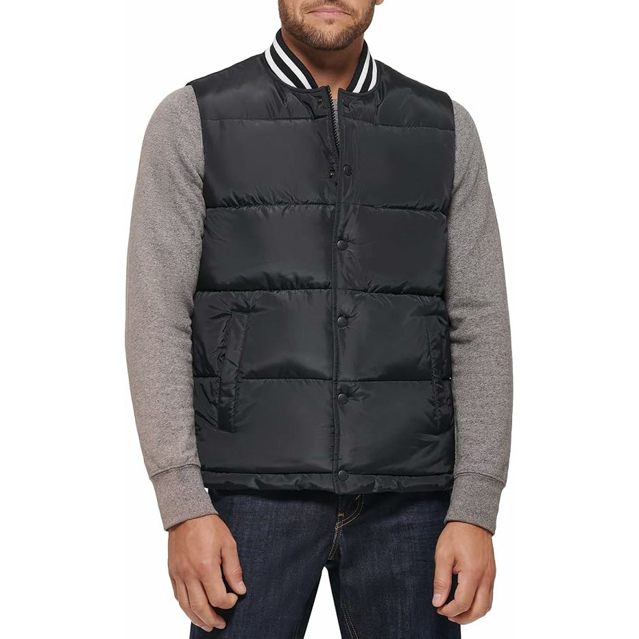 Áo Khoác Levi's Chính Hãng -  Men's Varsity Puffer Jacket - Màu Đen | JapanSport LM2RP371-blk