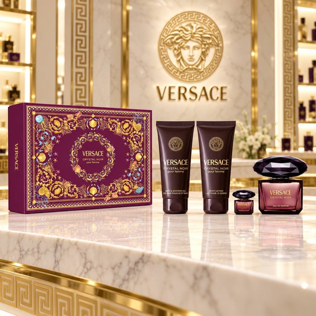 Set Nước hoa nữ Versace Chính hãng - Crystal Noir Pour Femme | JapanSport